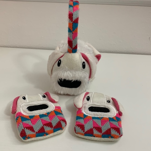 In used condition cute ear muffs with reheatable hand warmers. - Picture 2 of 4